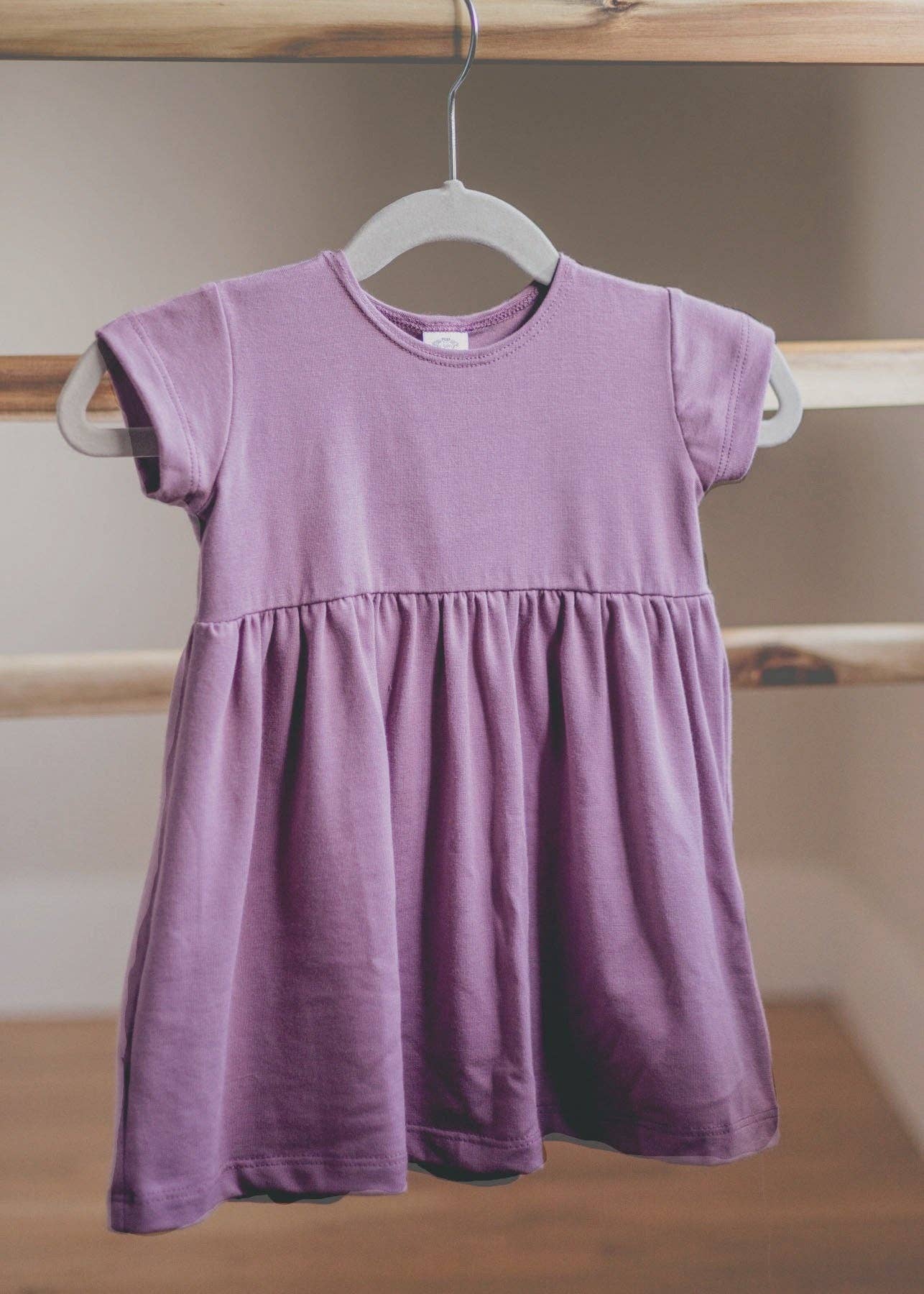 0-3m to 10 youth fox and poppy bamboo cotton short sleeve peplum dress
