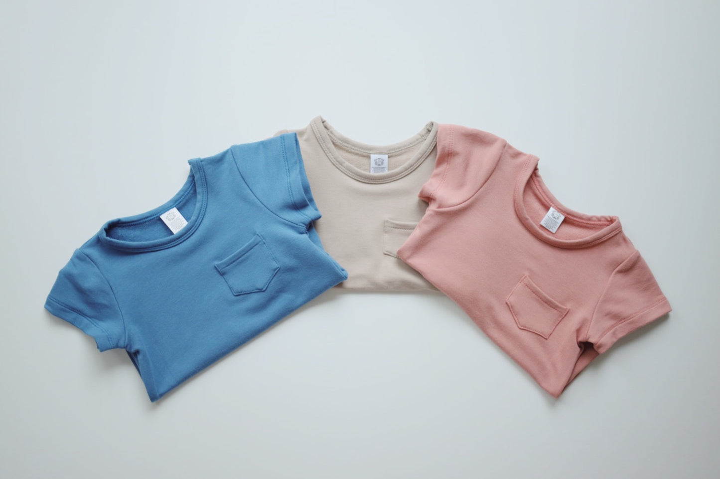 0-3m to 10 youth fox and poppy bamboo pocket tee | oat