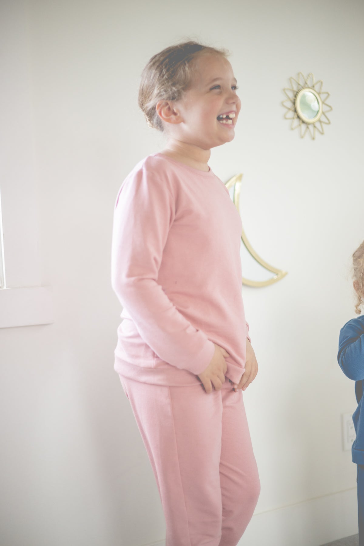 0-3m to 10 youth fox and poppy bamboo kids lounge set | blush