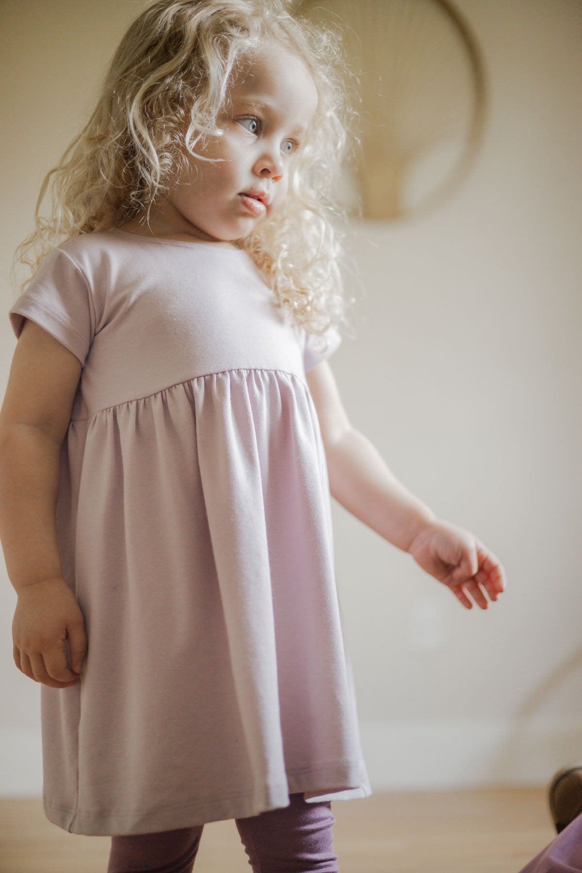 0-3m to 10 youth fox and poppy bamboo cotton short sleeve peplum dress