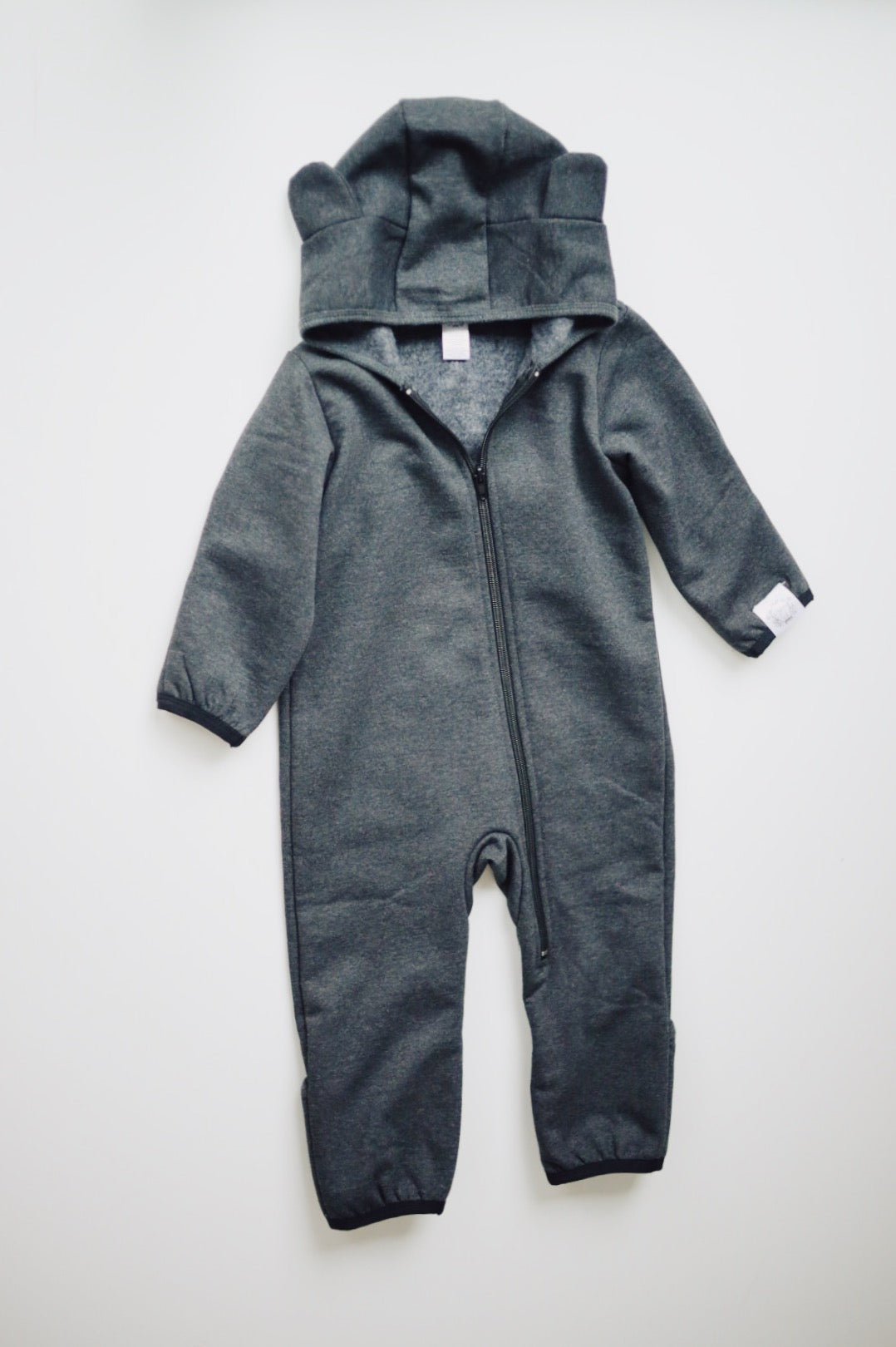 3-12m to 4 youth fox and poppy water resistant teddy bear zip up romper one piece suit oeko-tex