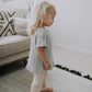 baby + children's organic cotton waffle top ♡ light grey - Fox + Poppy Clothing