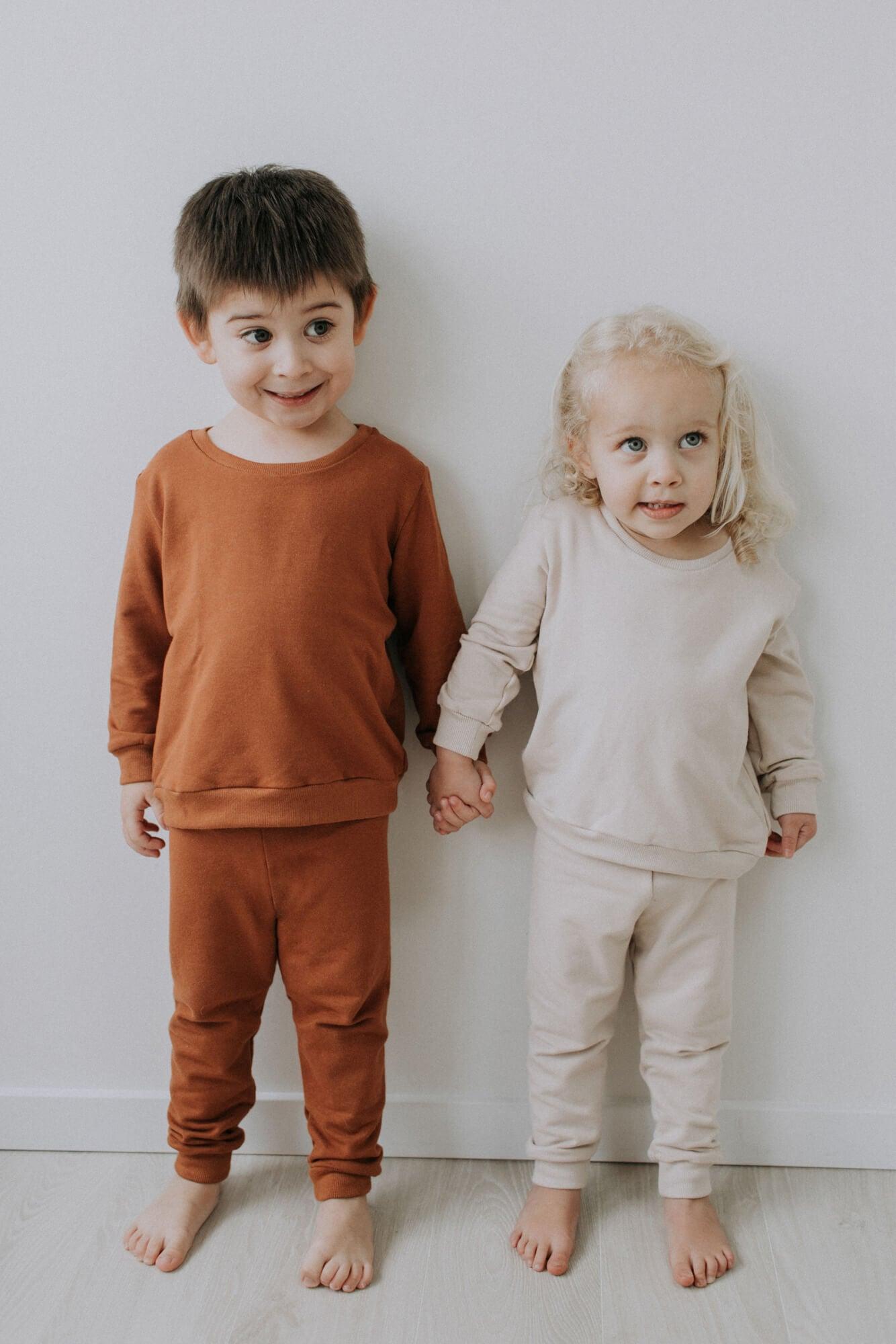 baby + children's terry jogger pant ♡ rust - Fox + Poppy Clothing